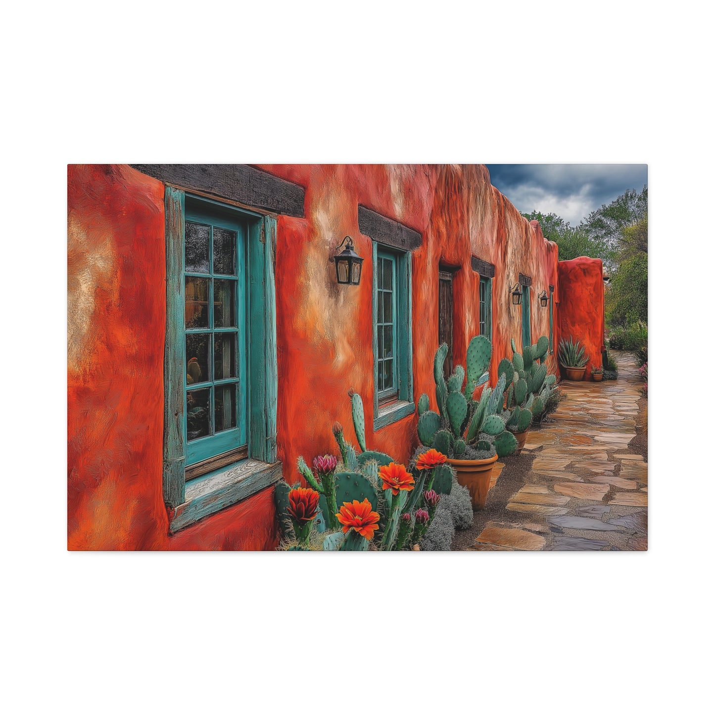 Canvas Print - NM Side Street, Matte Stretched 1 25"