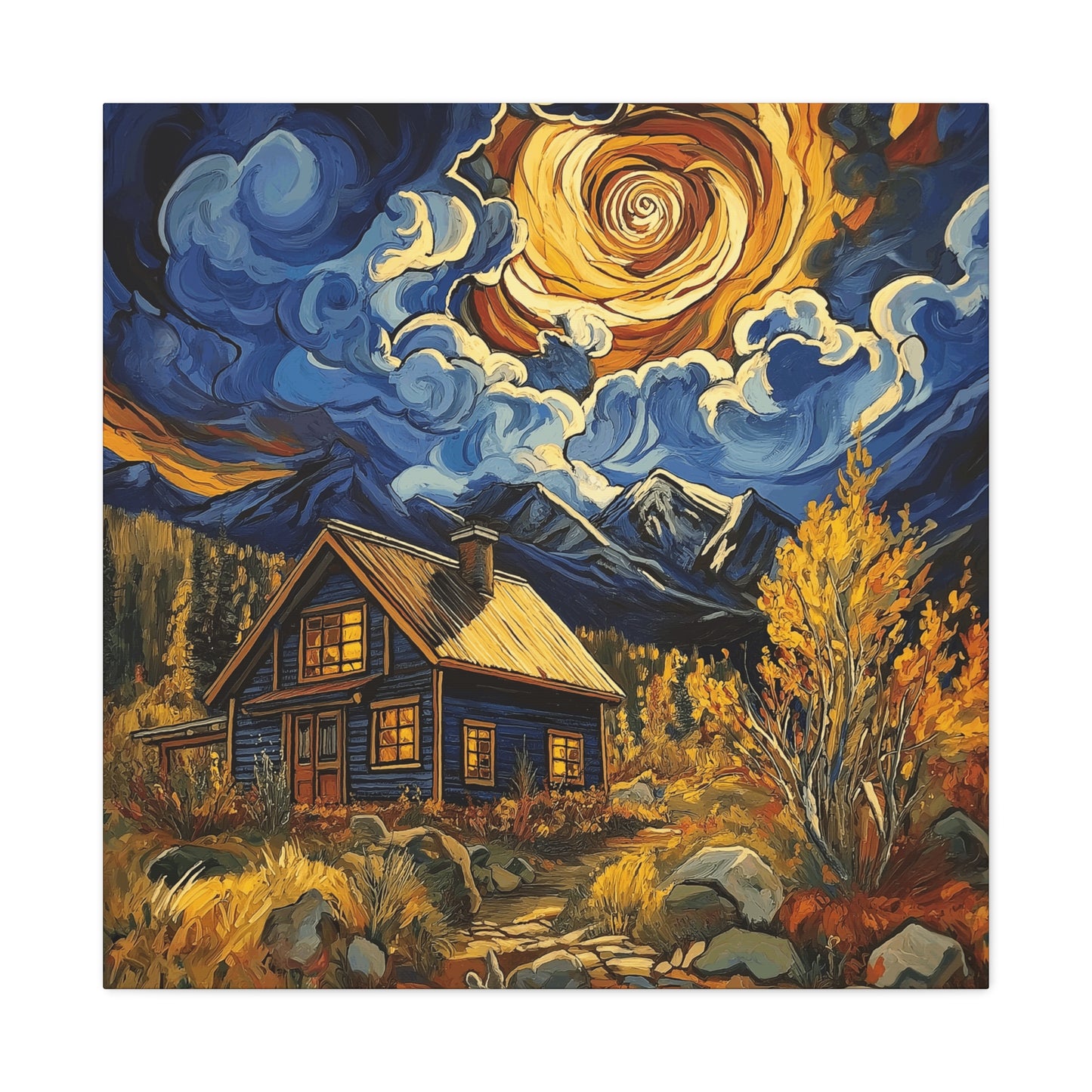 Rustic Colorado Cabine Canvas Art