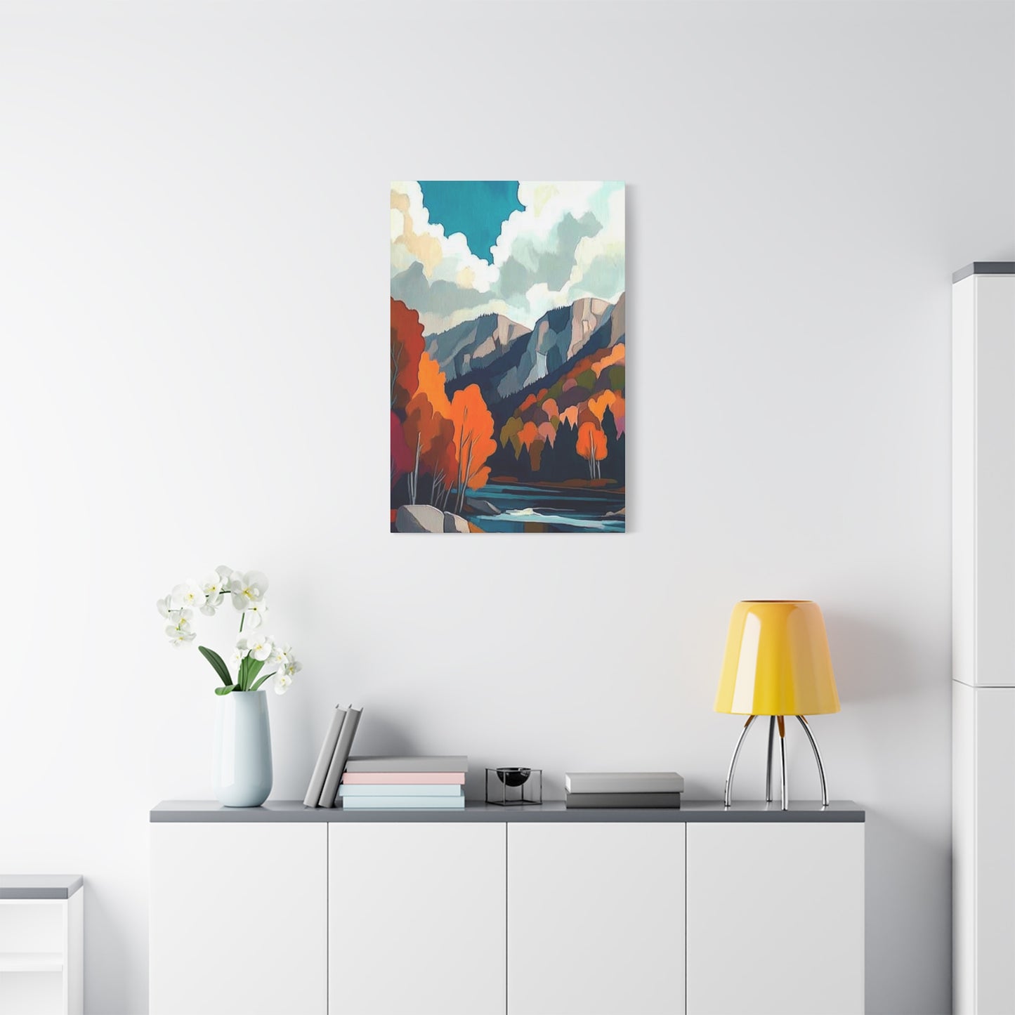 Canvas Print Magic Trees and Mountains