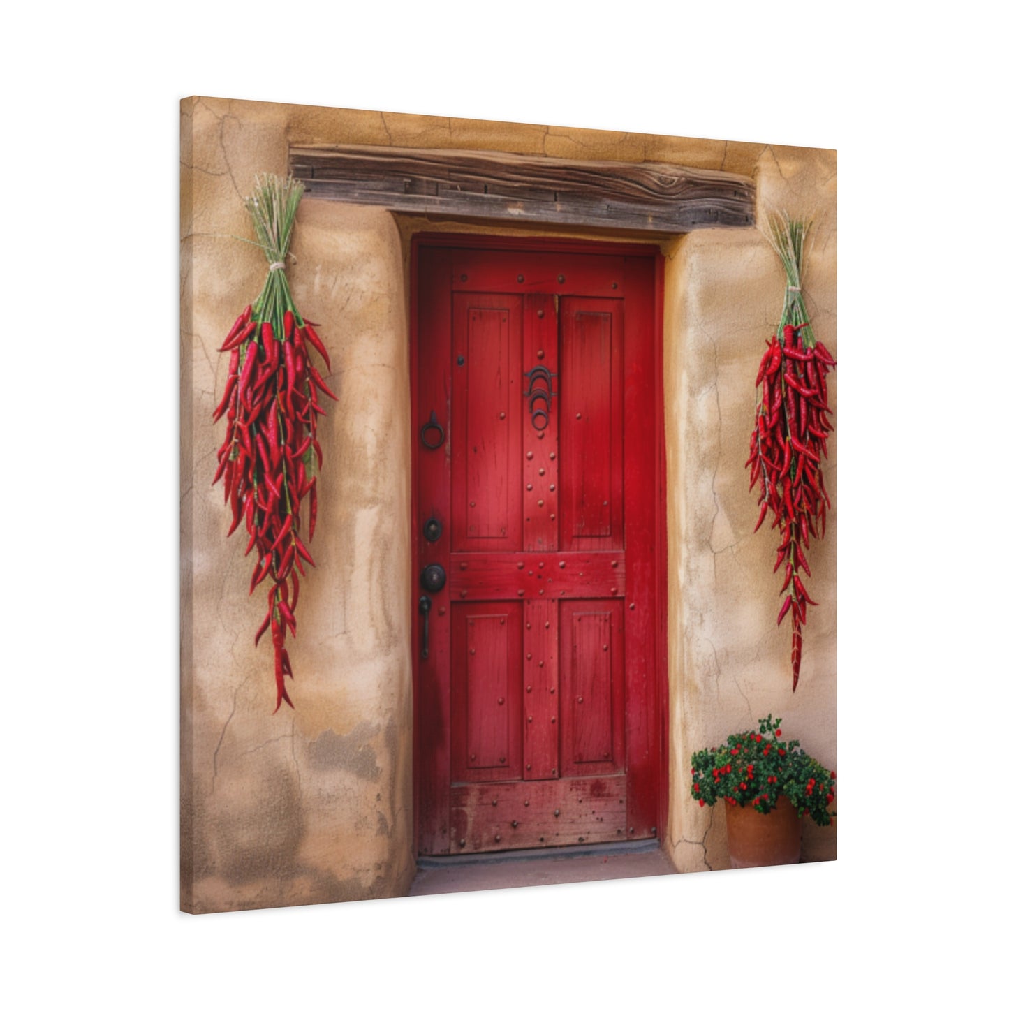 Canvas Wall Art Santa Fe Red Door