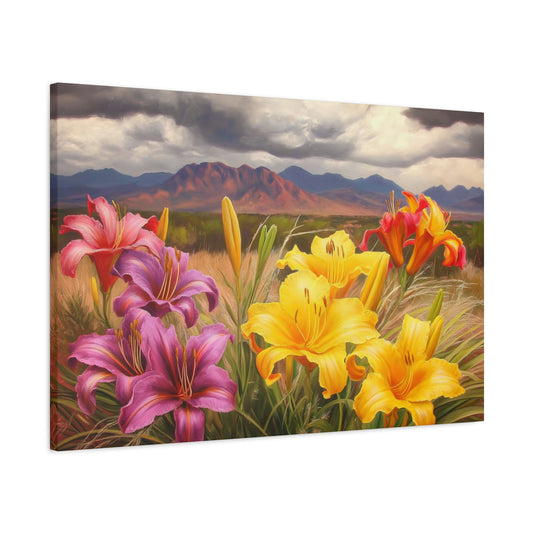 Canvas Print-Day Lillies Santa Fe