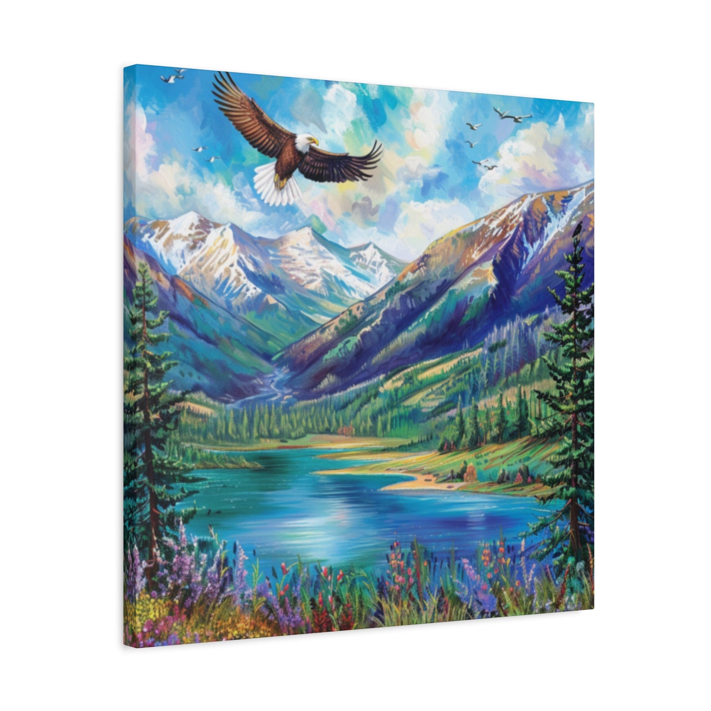 Canvas Print Beautiful Lake Vallecito
