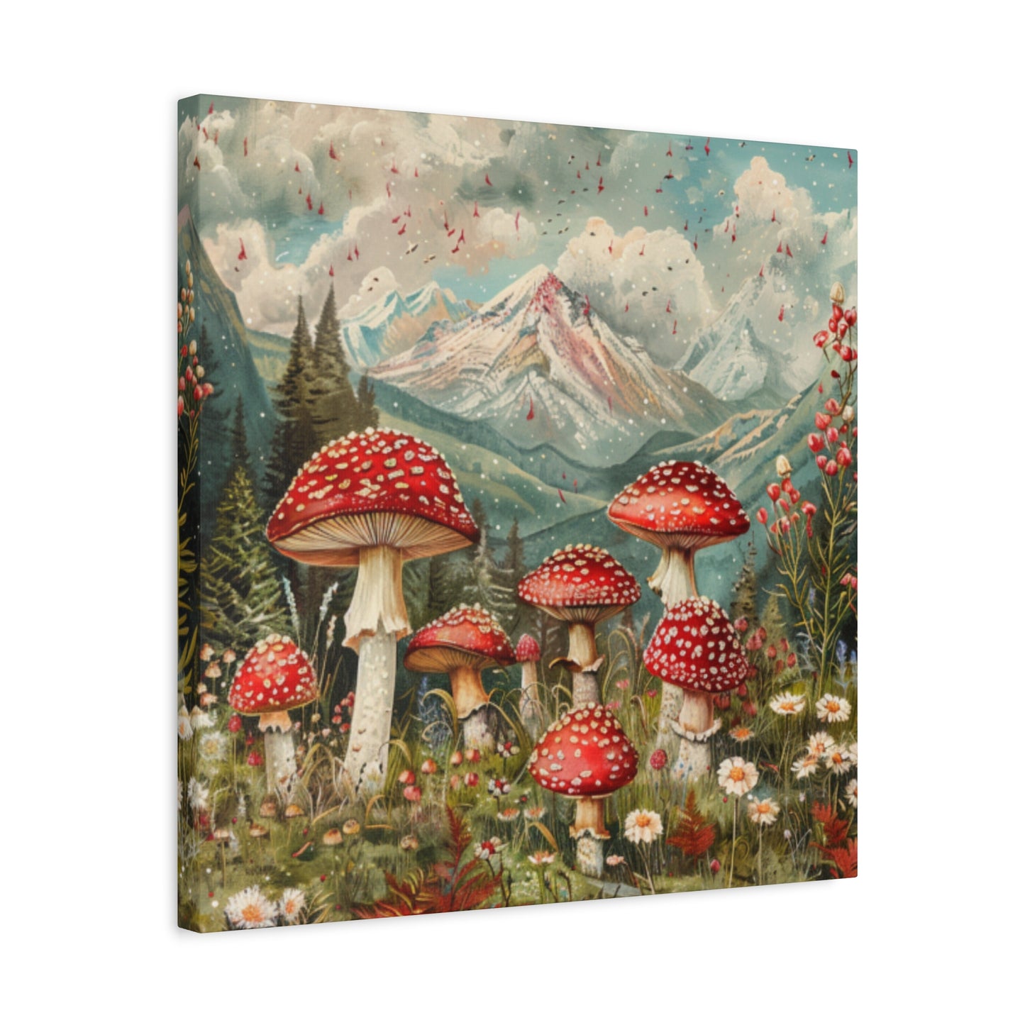 Canvas Print - Rocky Mountain Mushroom Rain