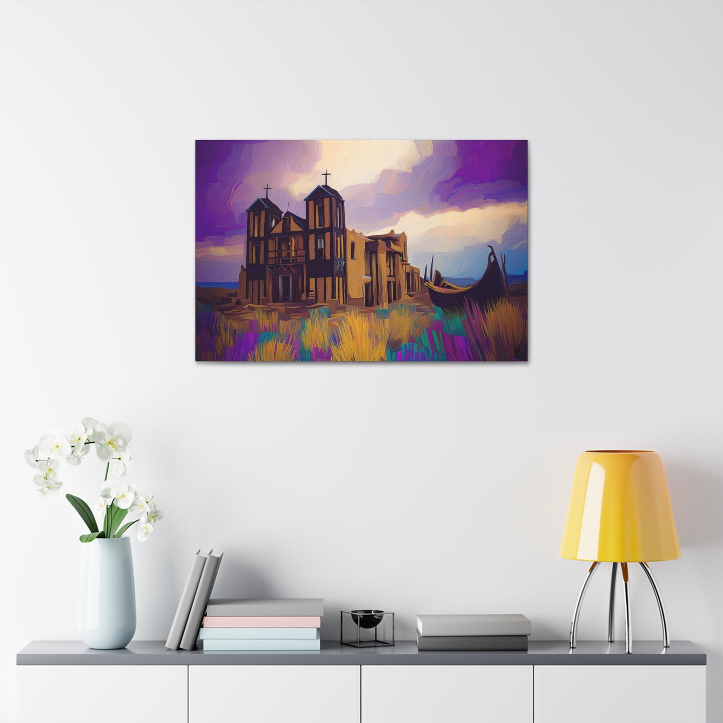 Church in Purple Hue 1.5 inch depth