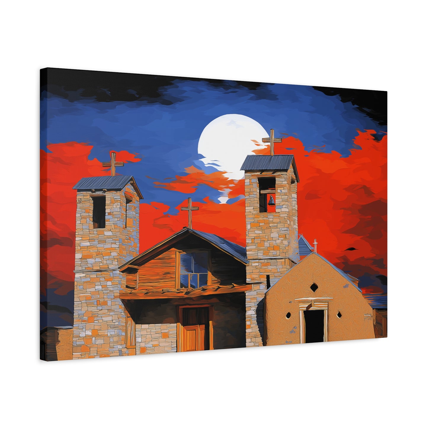 Canvas Print Church of Bold Color 1
