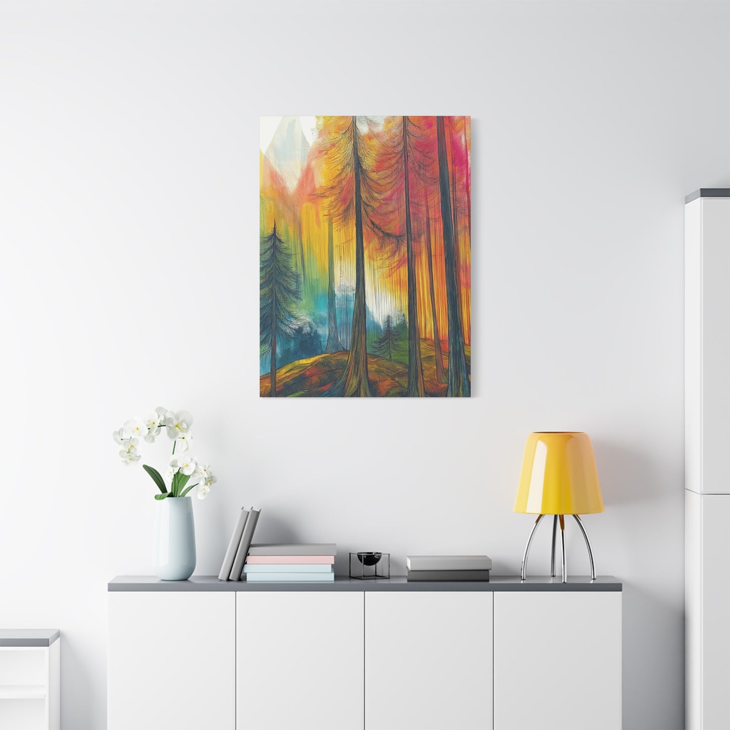 Vibrant Forest Canvas Art Print