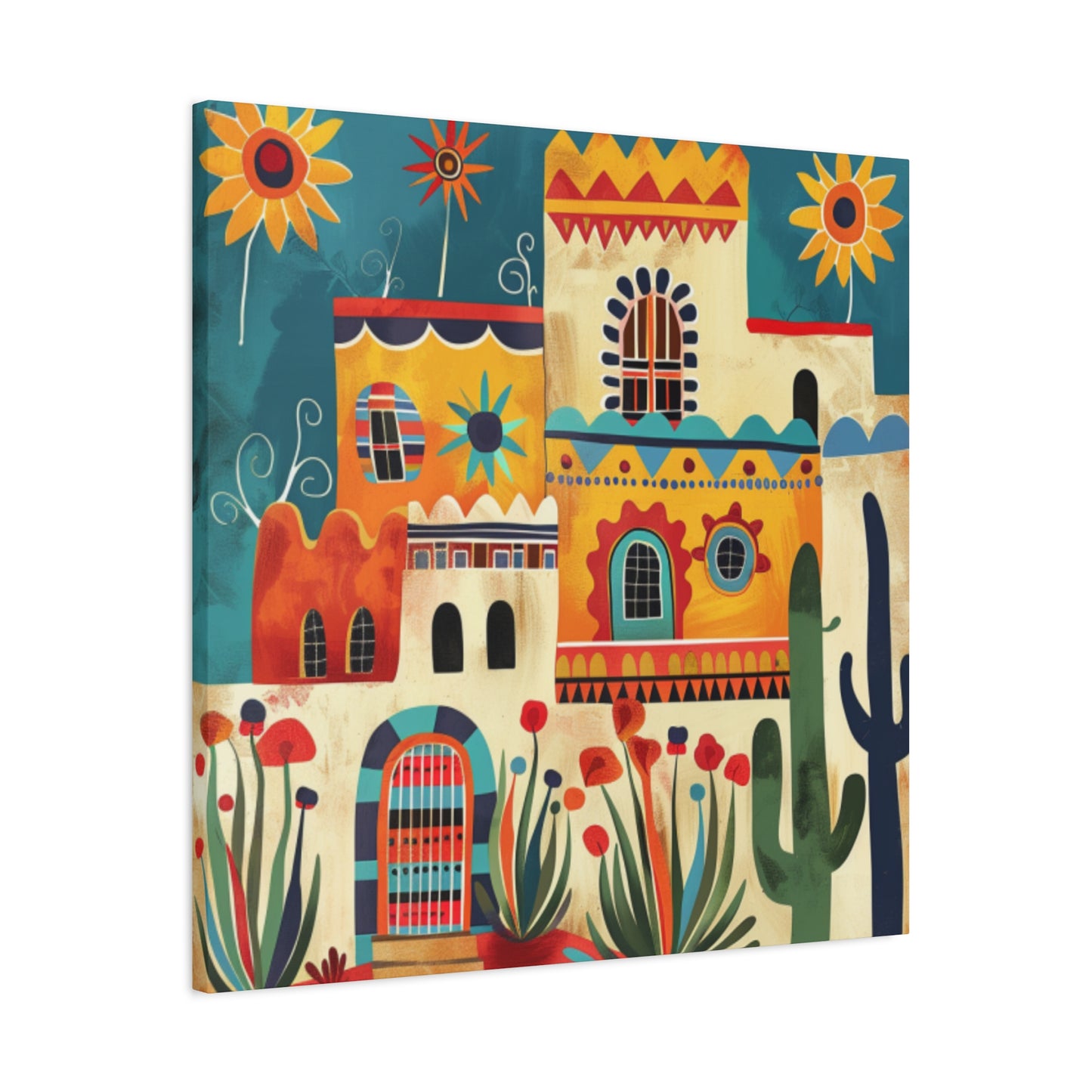 Canvas Wall Art - SF Pueblo 222
