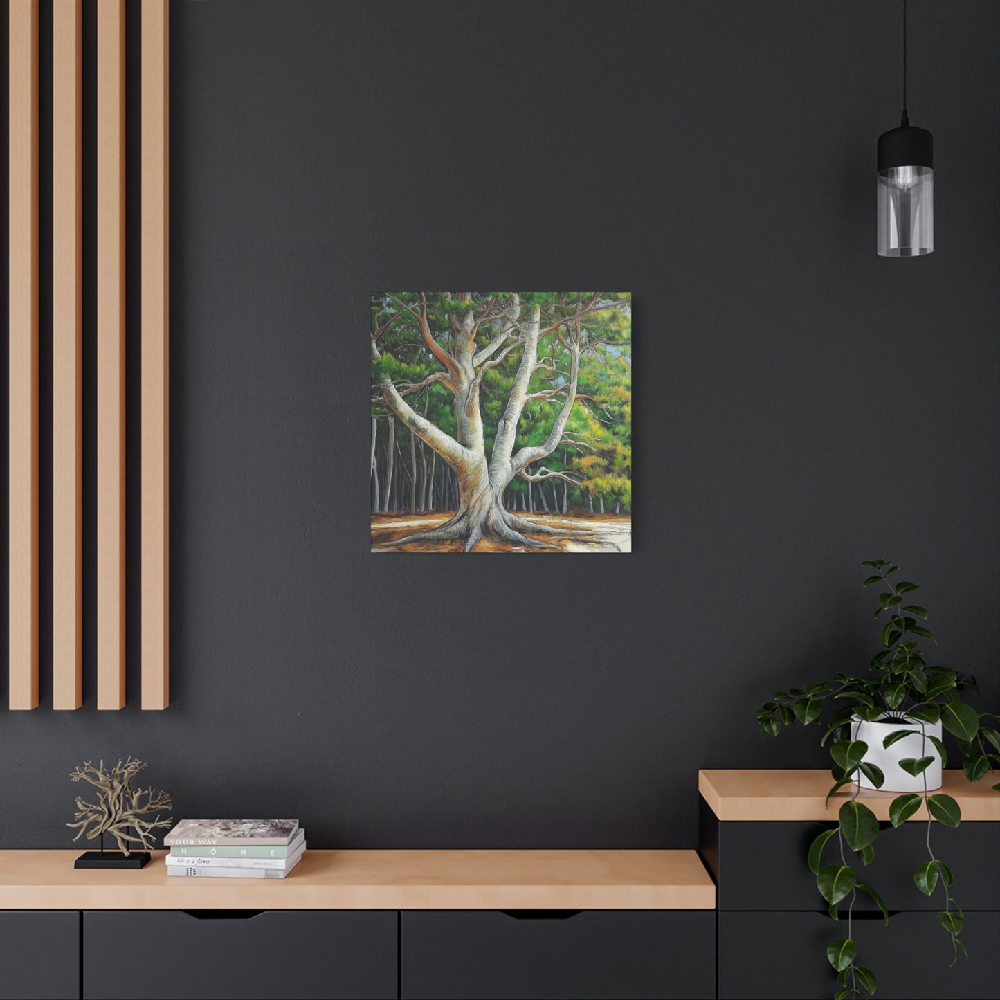 Canvas Wall Art - Pondering Pine Tree No 2