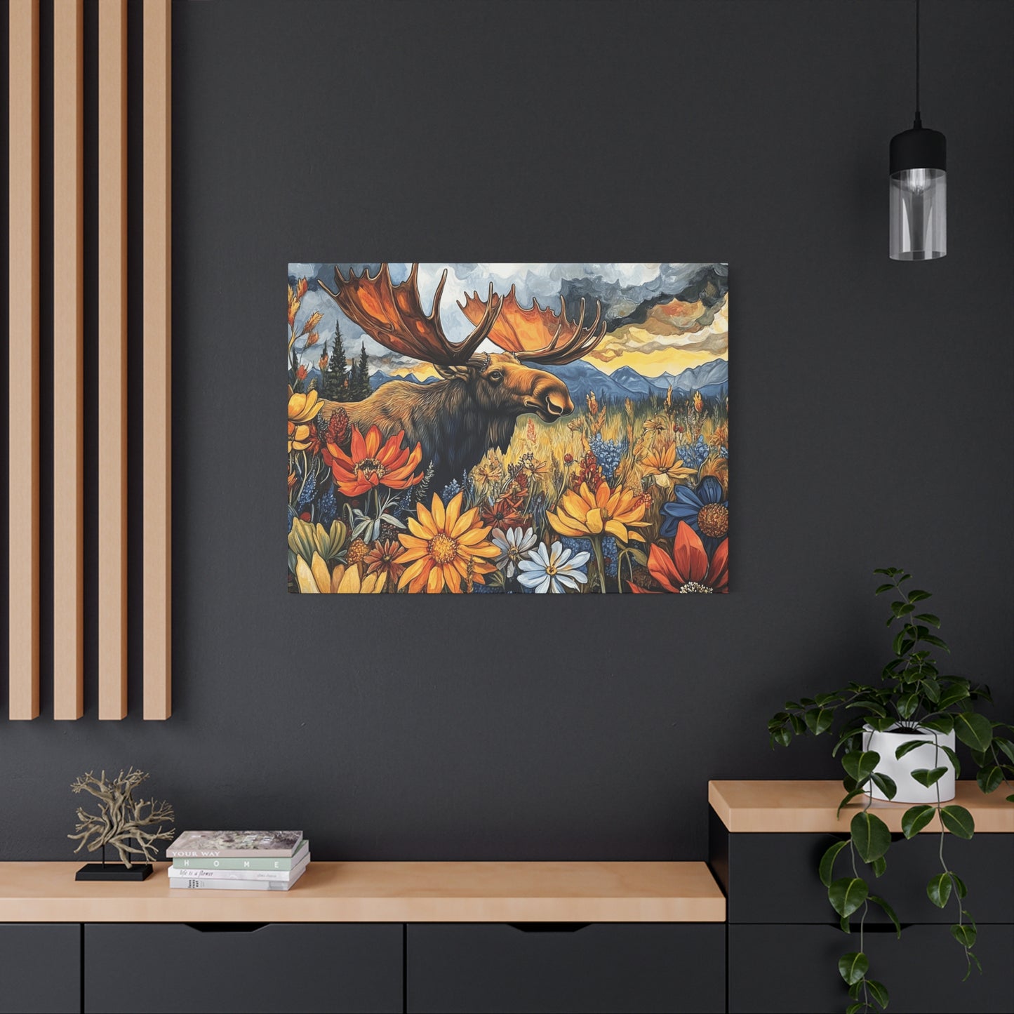Majestic Moose Canvas Art - Nature Wall Decor for Wildlife Lovers