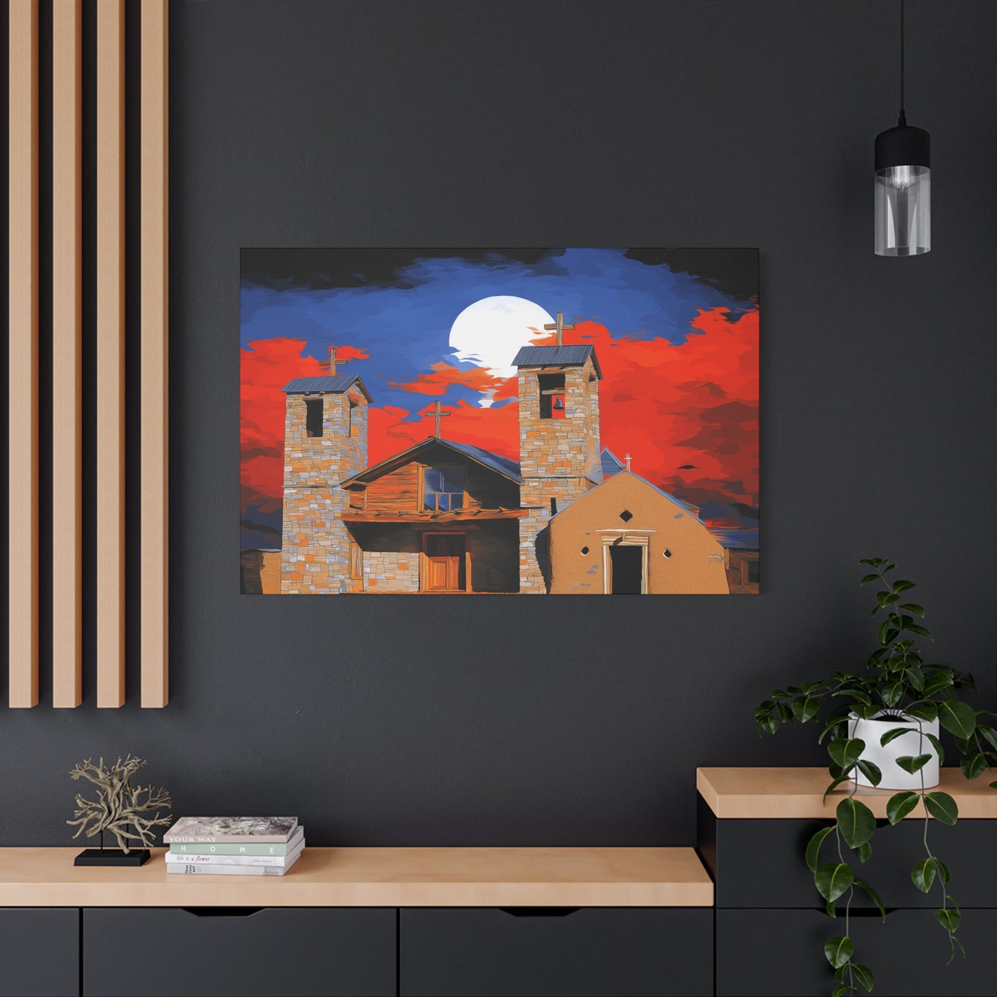 Canvas Print Church of Bold Color 1