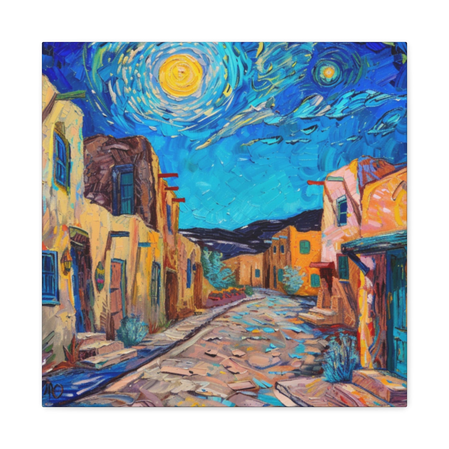 Canvas Wall Art - Taos New Moon Design