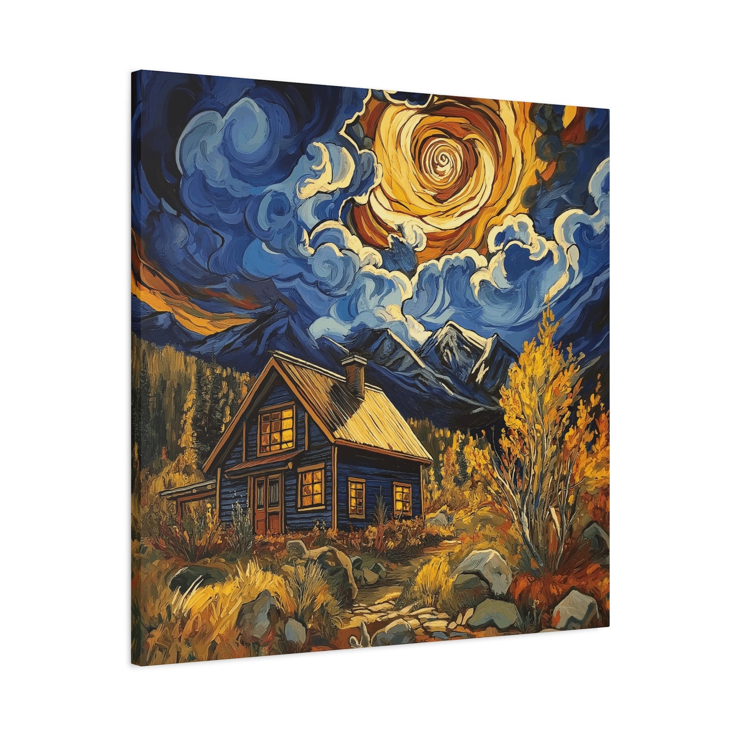 Rustic Colorado Cabine Canvas Art