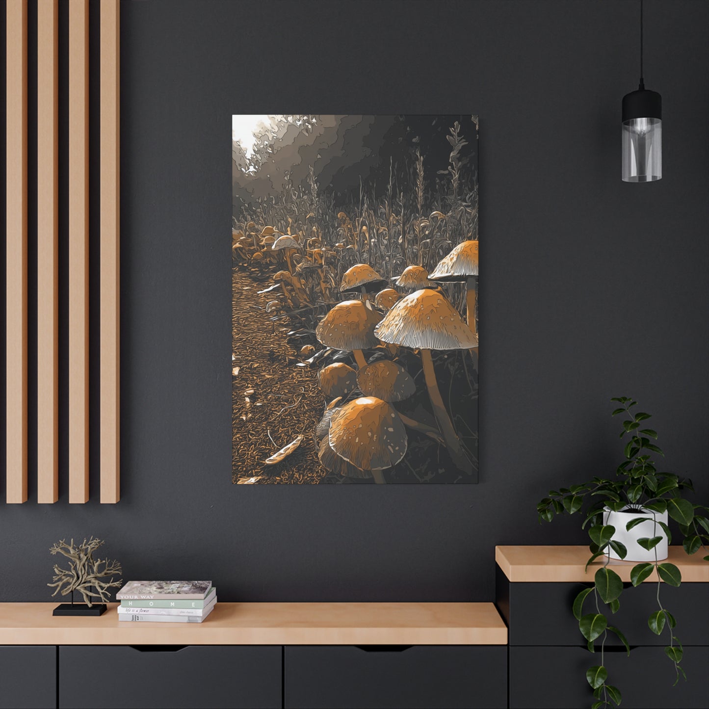 Canvas Wall Art - CO Tan MR Design, 1 25" Stretched