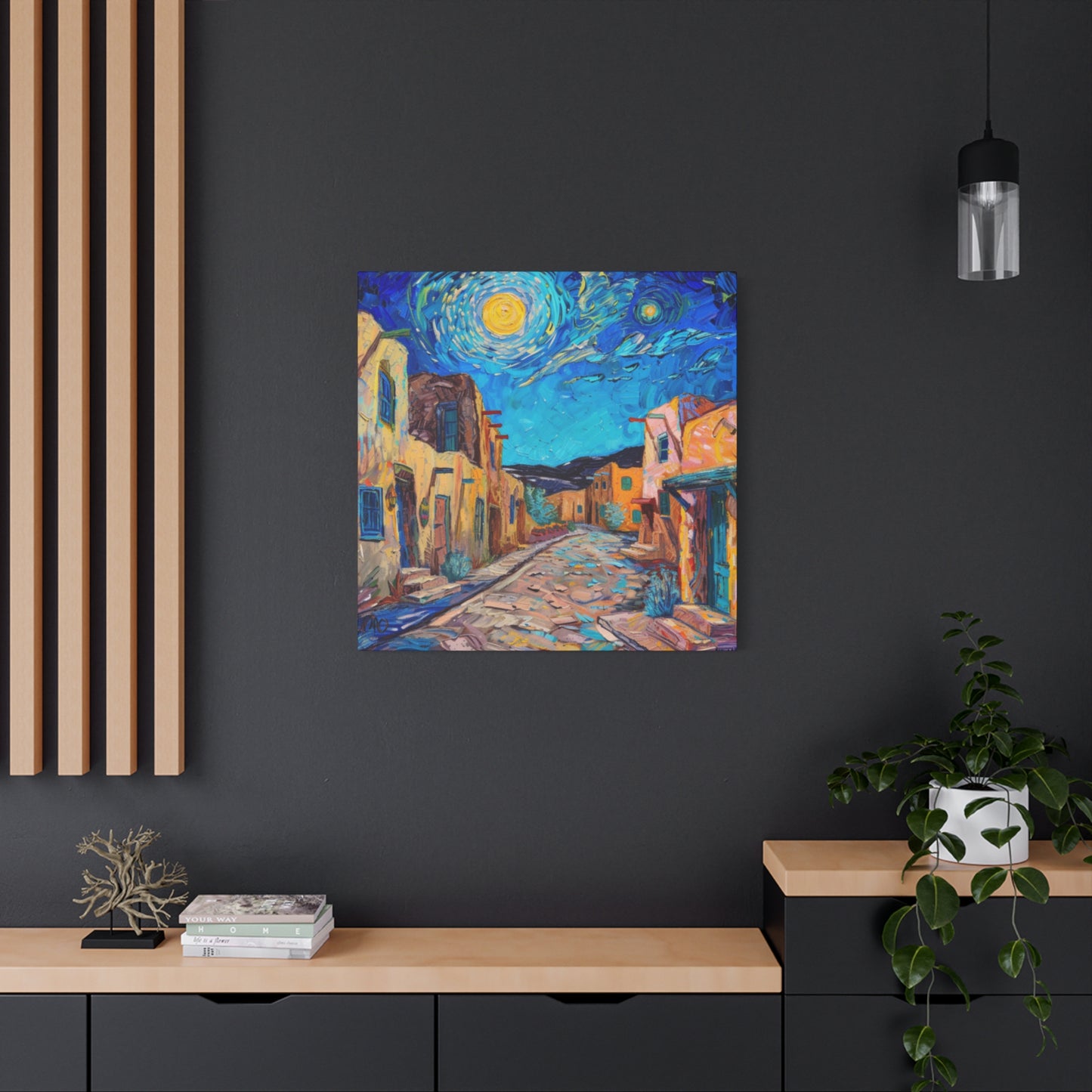 Canvas Wall Art - Taos New Moon Design