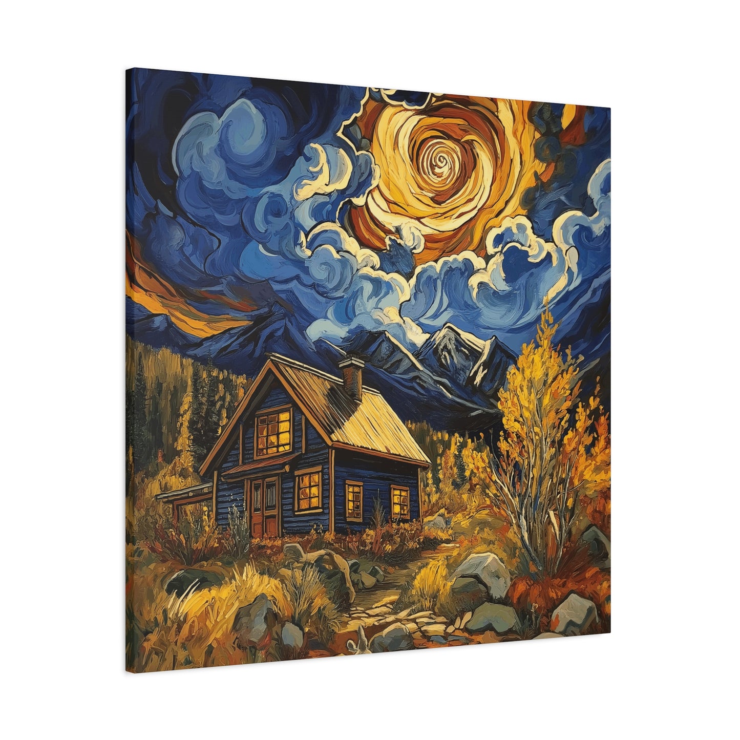Rustic Colorado Cabine Canvas Art