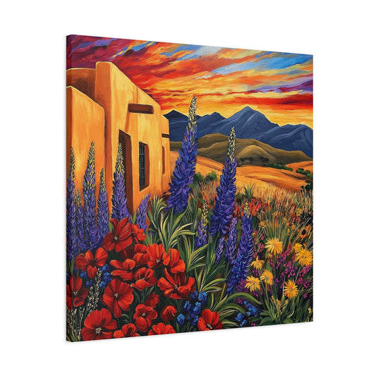 Canvas Wall Art - Sunny New Mexico Casa