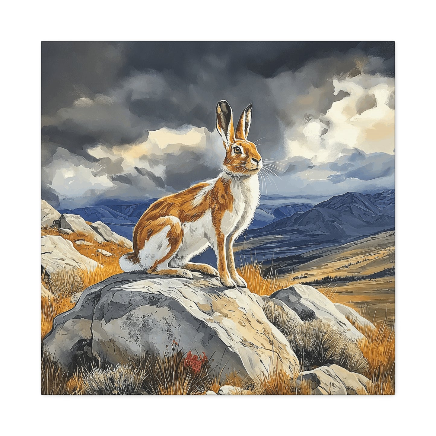 Majestic Mountain Hare Canvas Art - Wall Decor