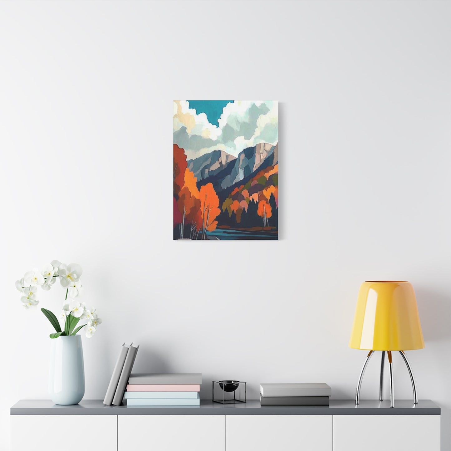 Canvas Print Magic Trees and Mountains