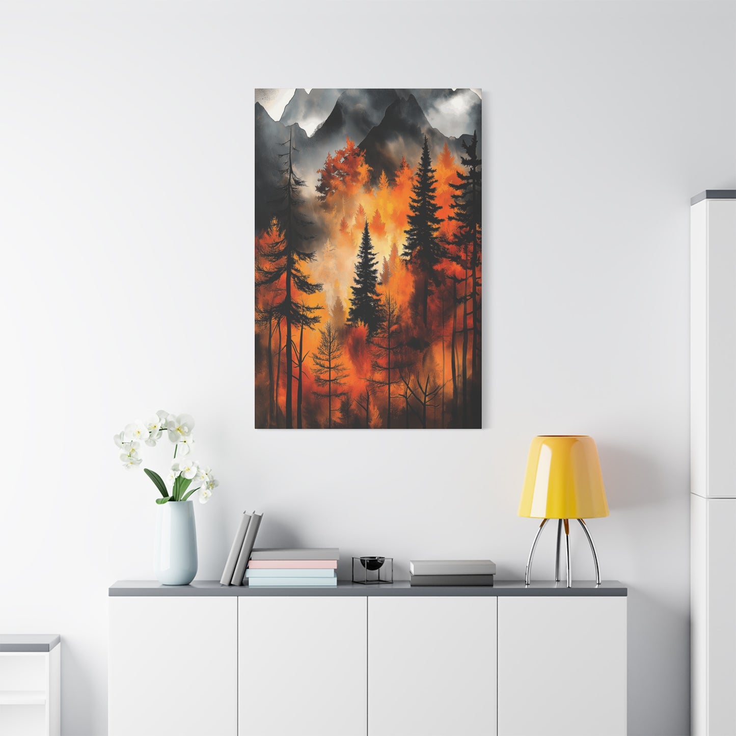 Autumn Forest Wall Art - Matte Stretched Canvas, 1.25" Deep