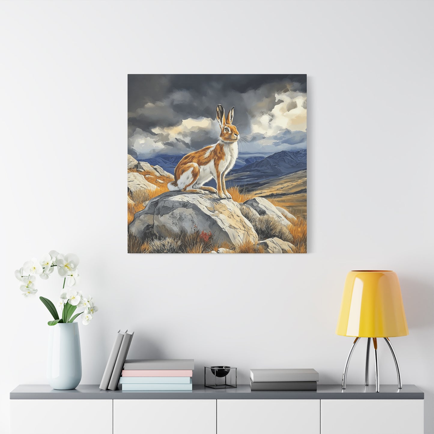 Majestic Mountain Hare Canvas Art - Wall Decor