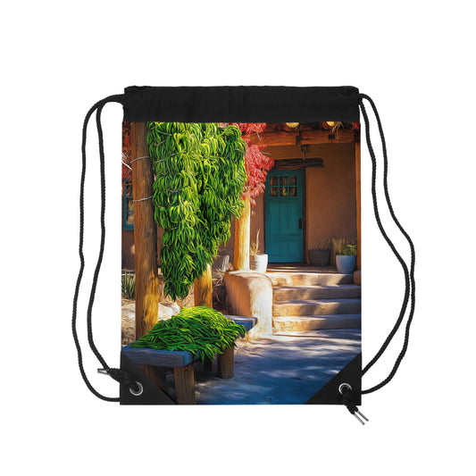 Vibrant Nature Drawstring Bag, Eco-Friendly Tote, Outdoor Adventure Backpack, Travel Gear, Gift for Nature Lovers