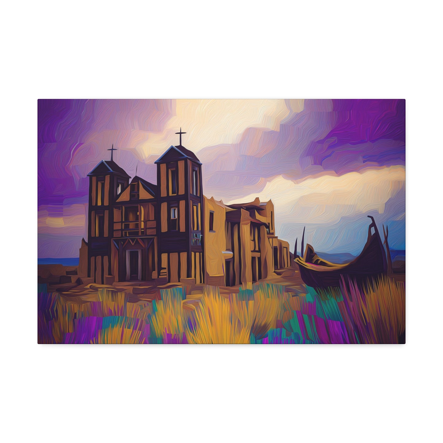 Church in Purple Hue 1.5 inch depth