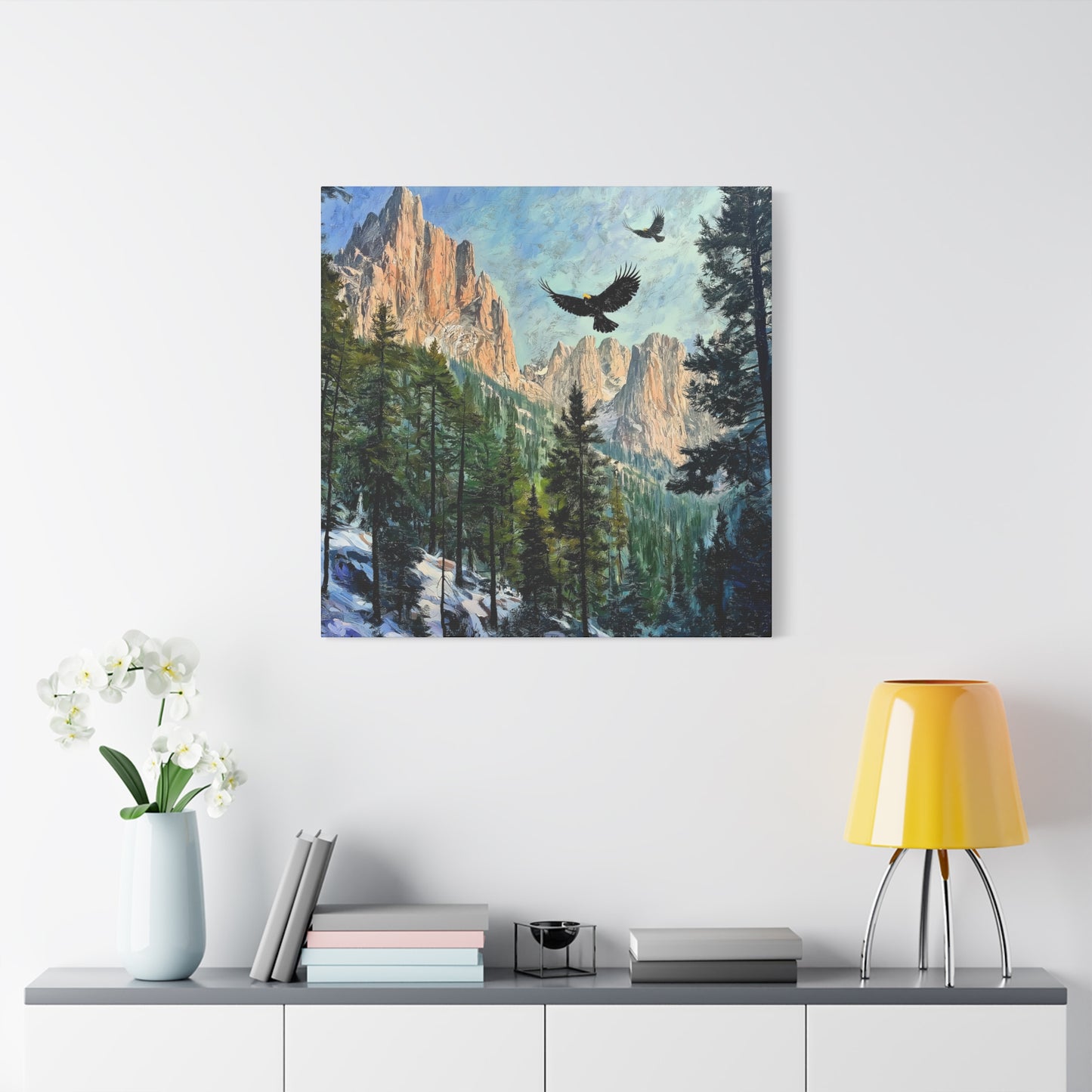 Rocky Mountain Winter Landscape