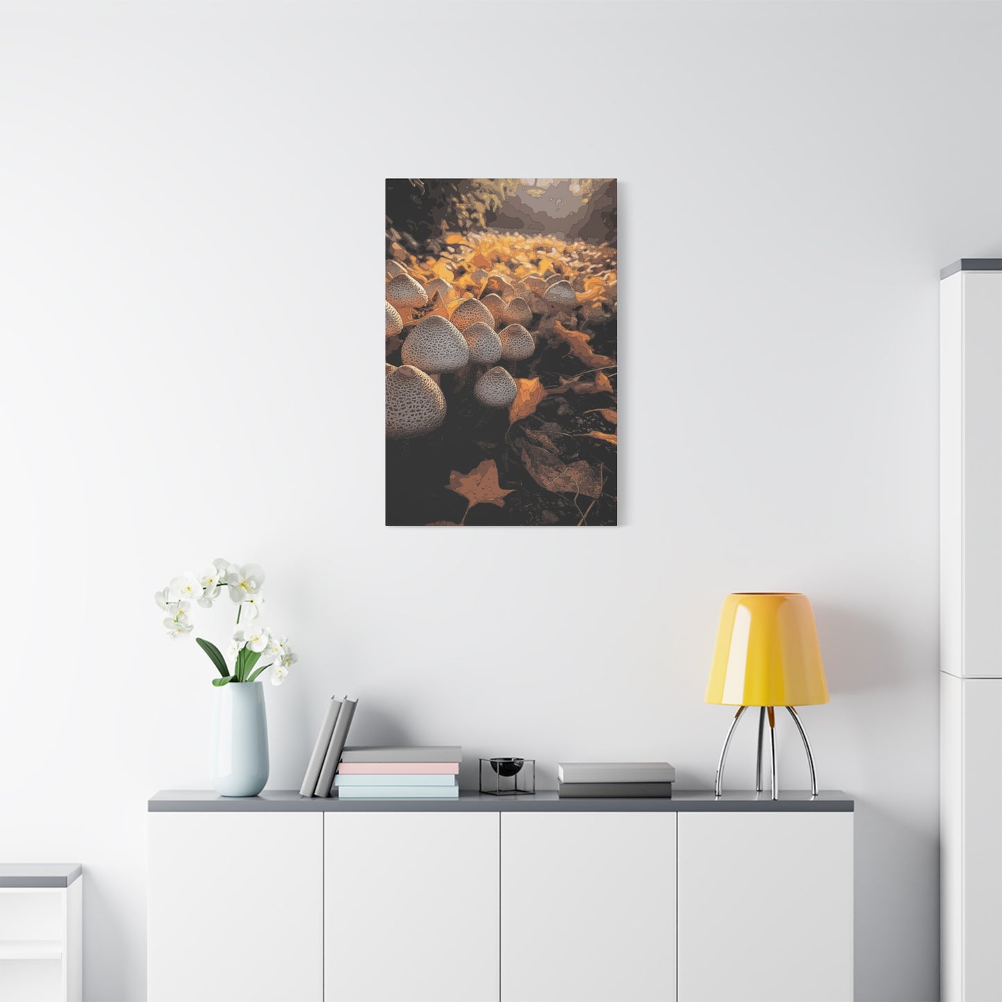 Canvas Print - Golden Colorado Mushrooms