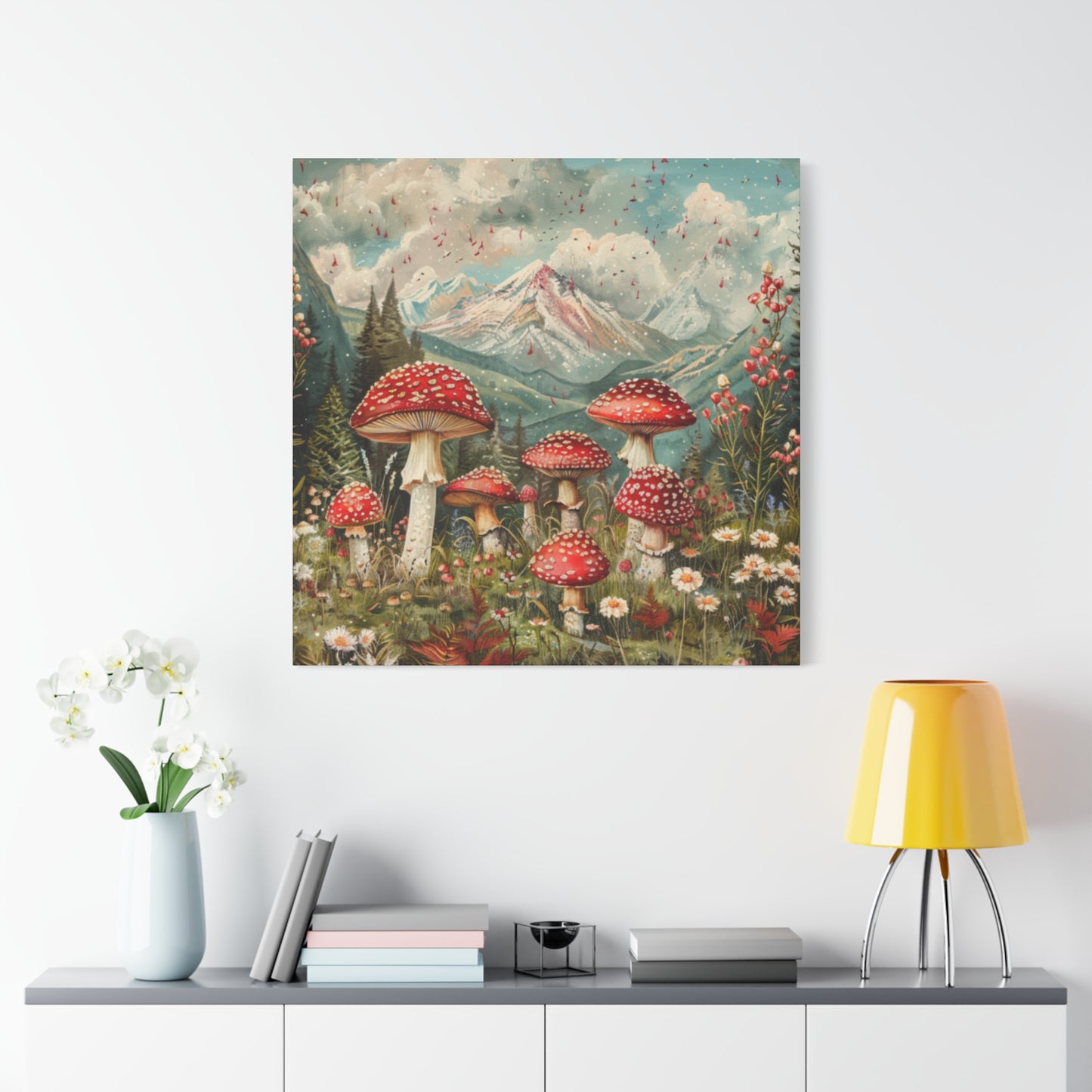 Canvas Print - Rocky Mountain Mushroom Rain