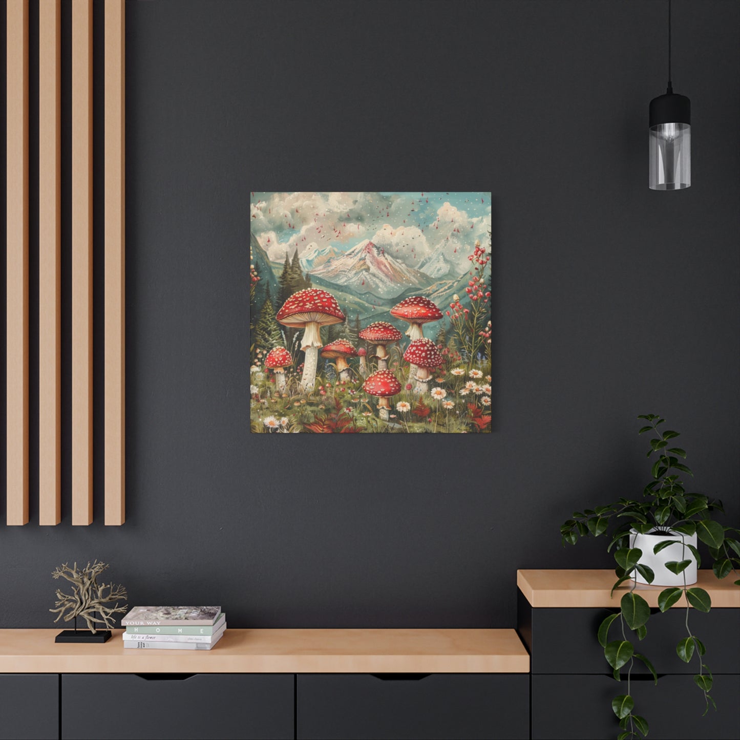 Canvas Print - Rocky Mountain Mushroom Rain