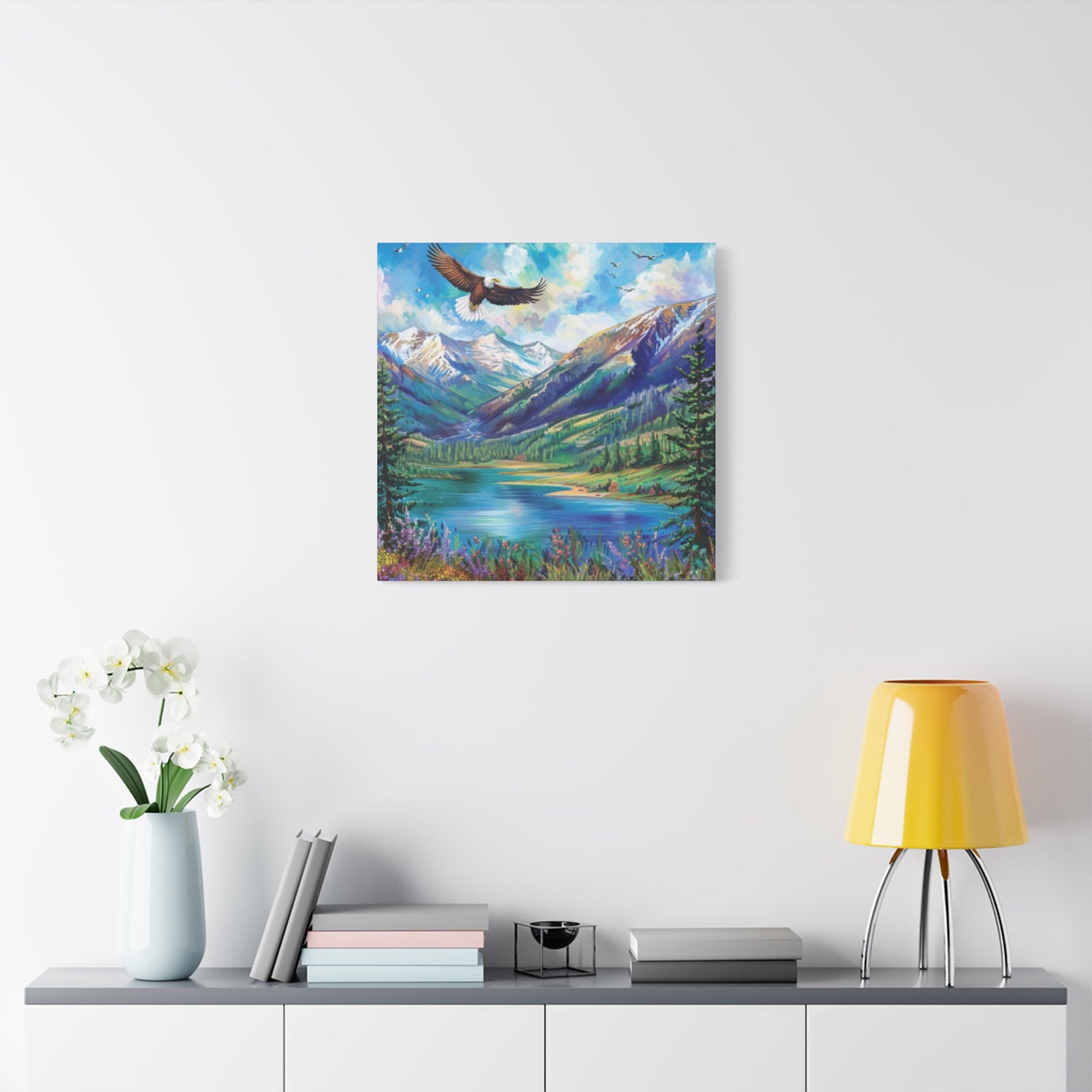 Canvas Print Beautiful Lake Vallecito