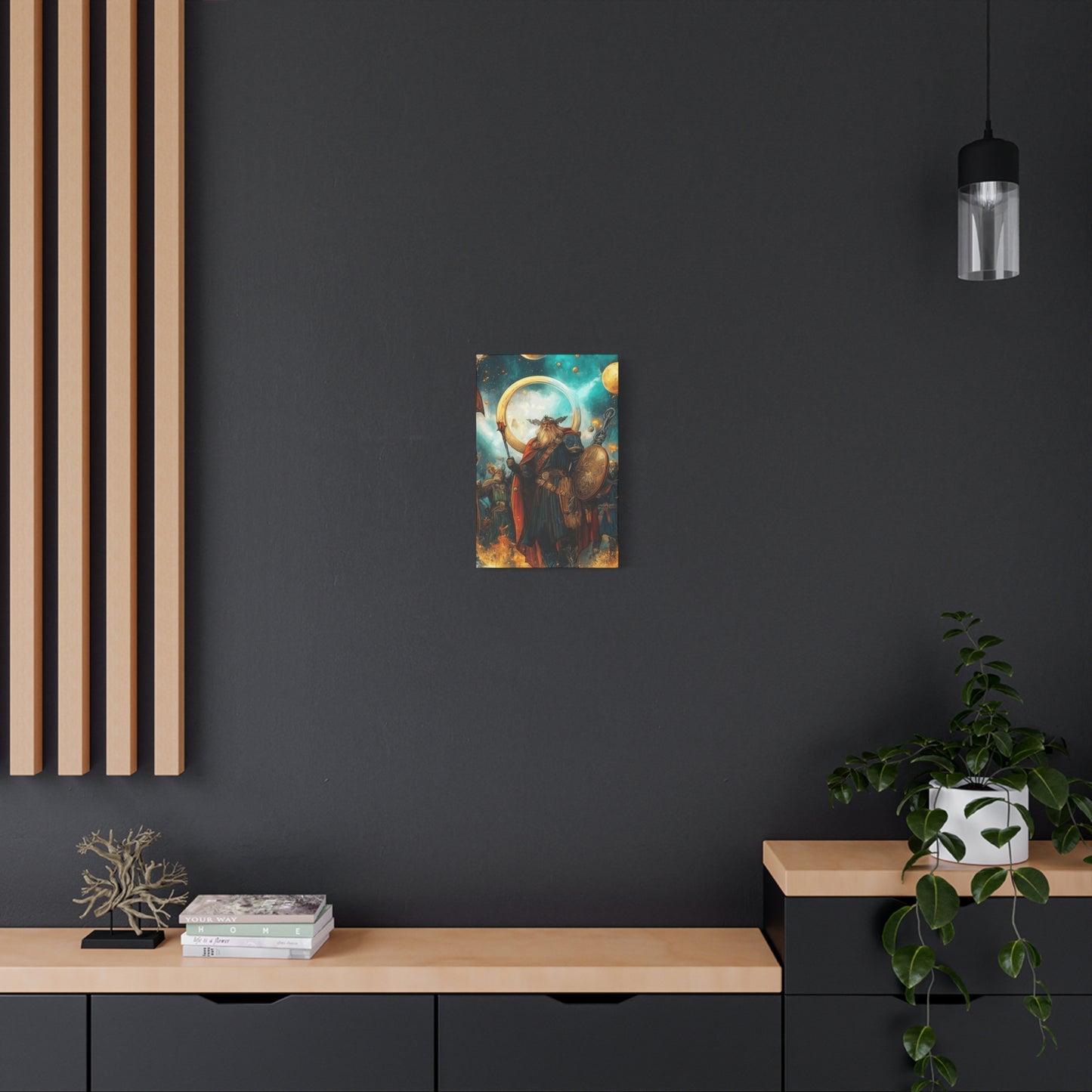 Mythical Warrior Canvas Art - Stretched Wall Decor for Fantasy Lovers