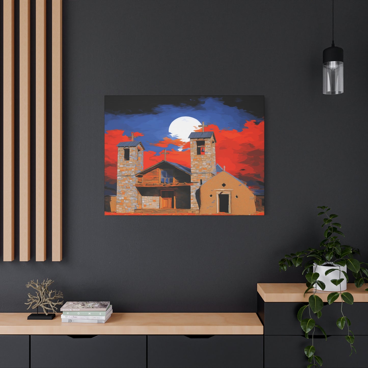 Canvas Print Church of Bold Color 1