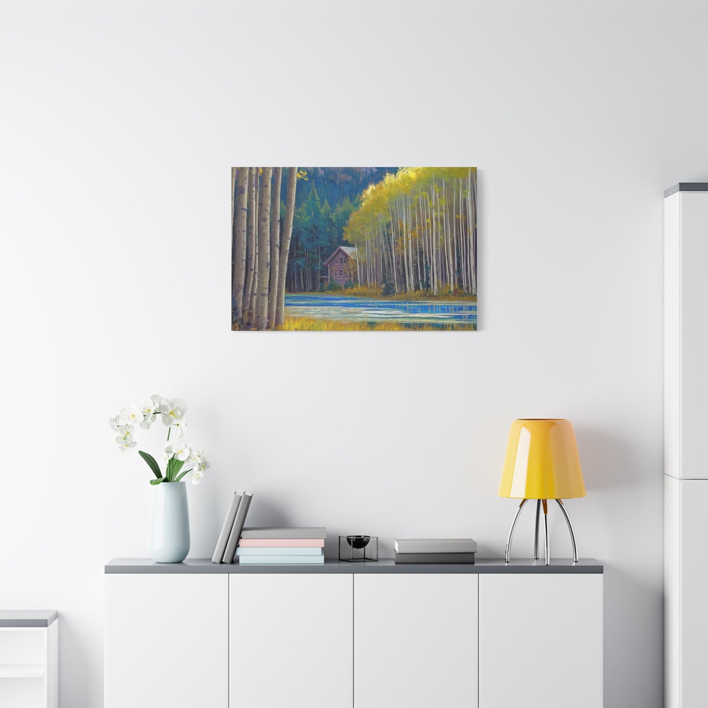 Canvas Wall Art - Rocky Mountain Lake V