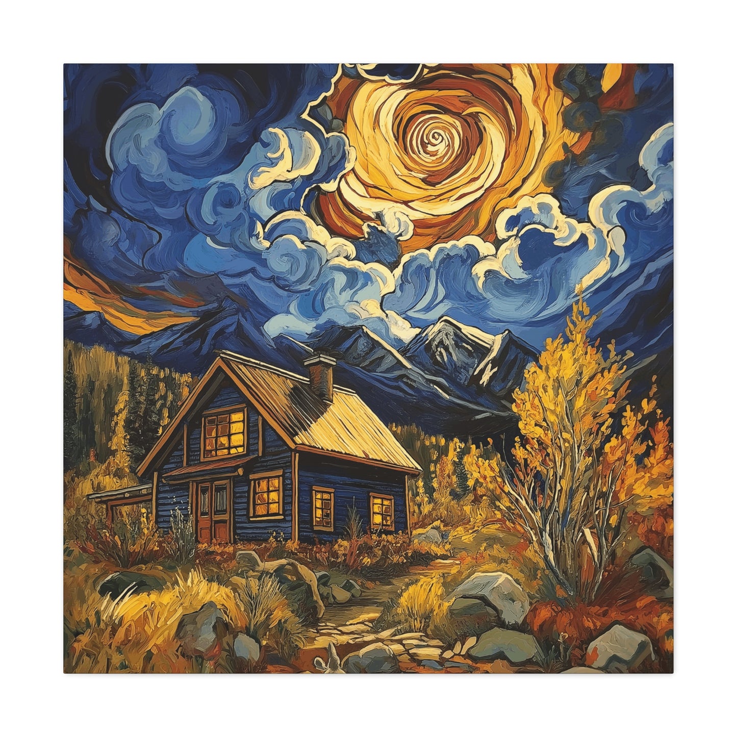 Rustic Colorado Cabine Canvas Art