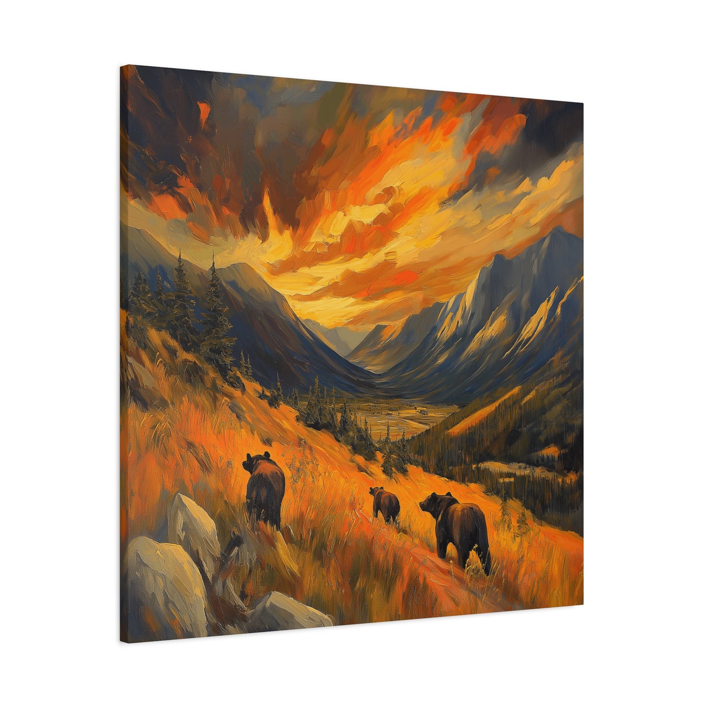 Canvas Print - On the Move Bears