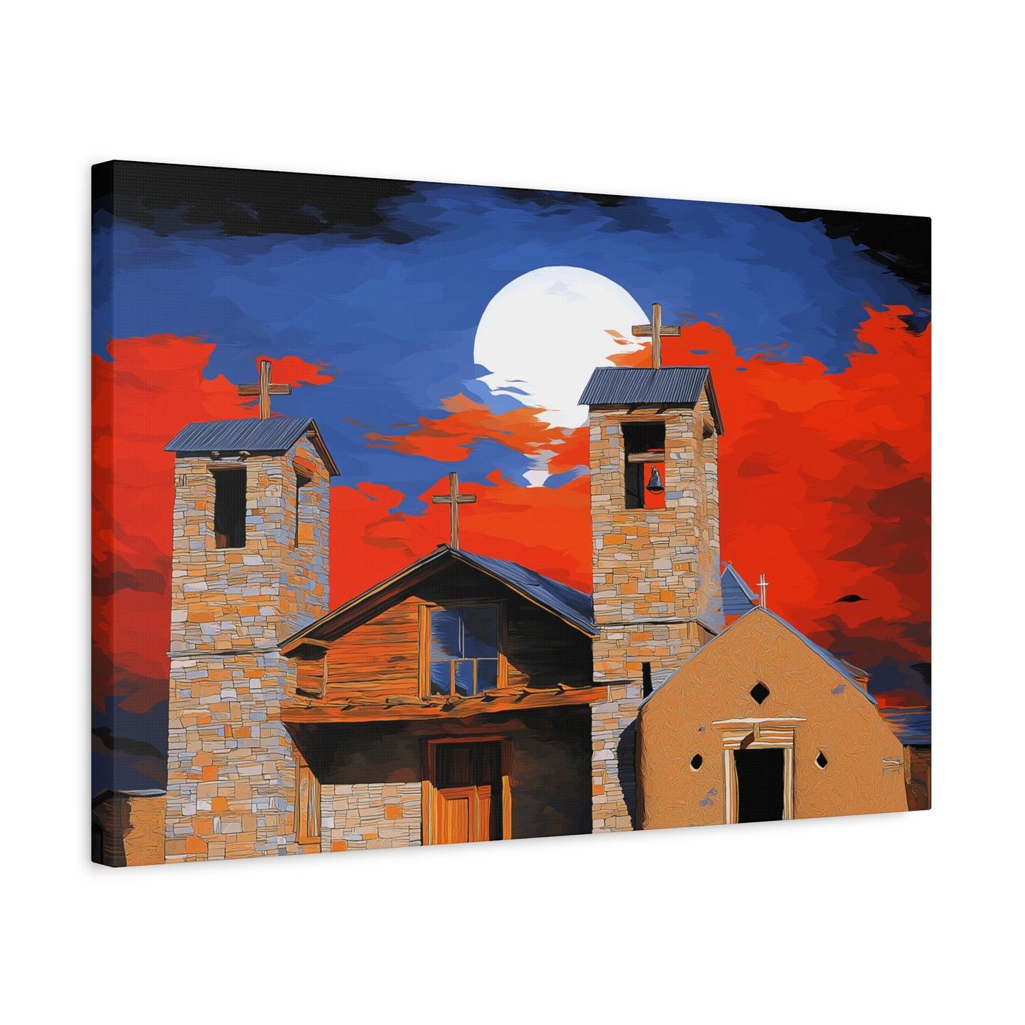 Canvas Print Church of Bold Color 1