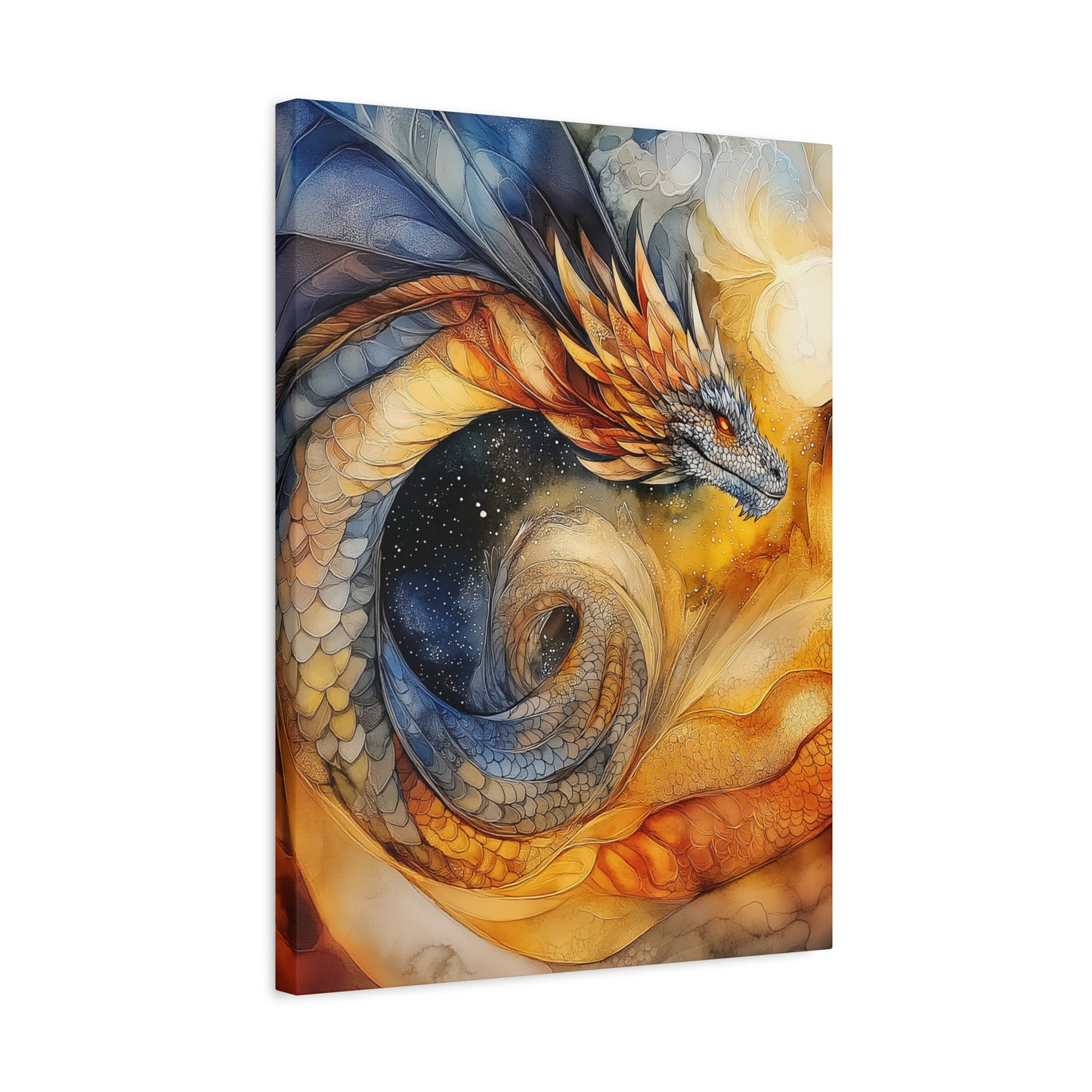 Majestic Dragon Art Canvas - Vibrant Fantasy Wall Decor