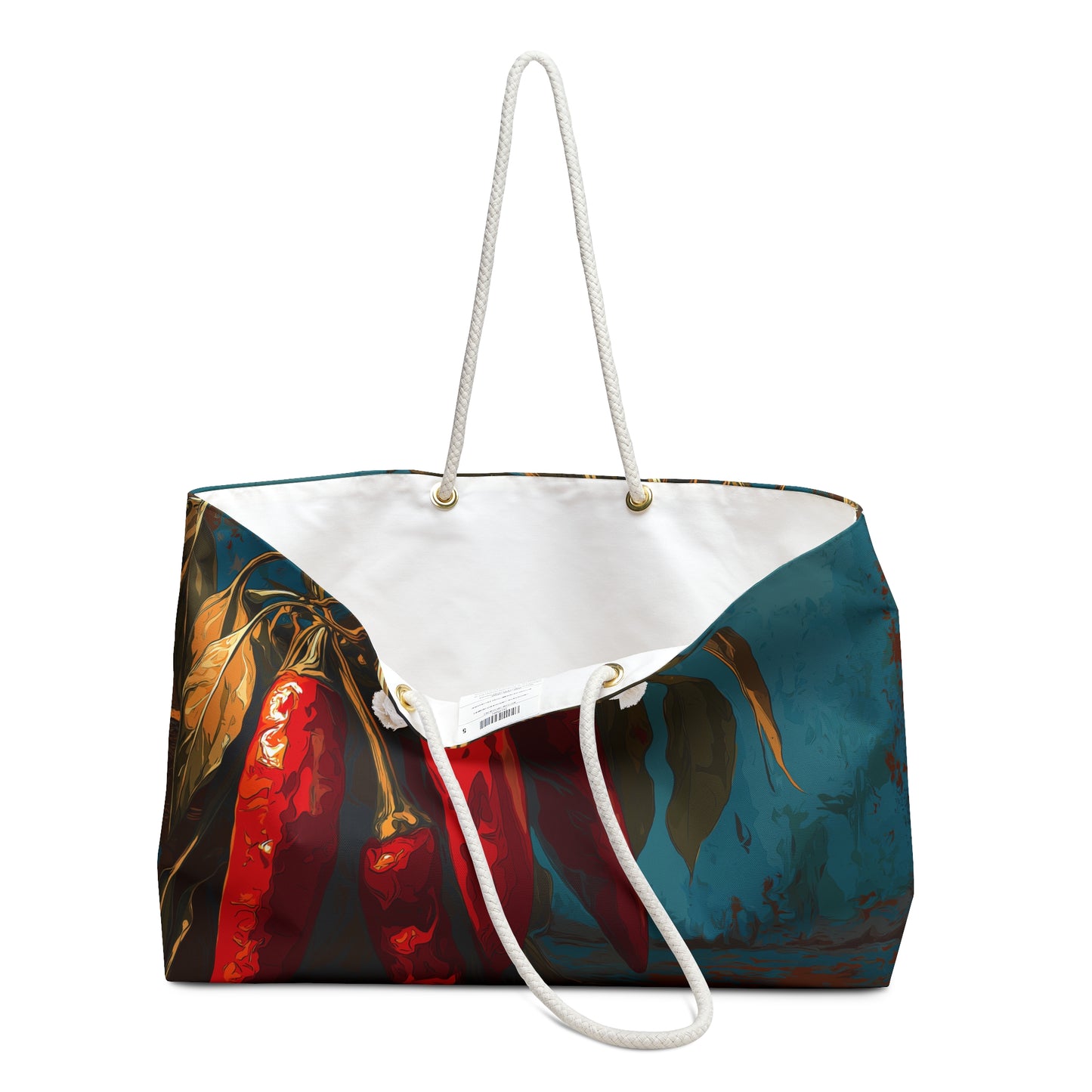 Vibrant Chili Pepper Weekender Bag – Perfect for Travel, Beach Days, Gym, and More!
