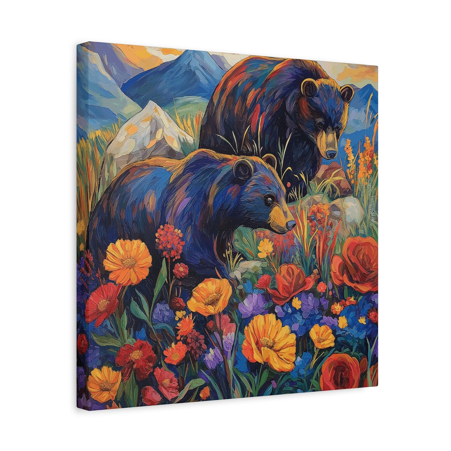 Bear and Flowers, Small Size Option