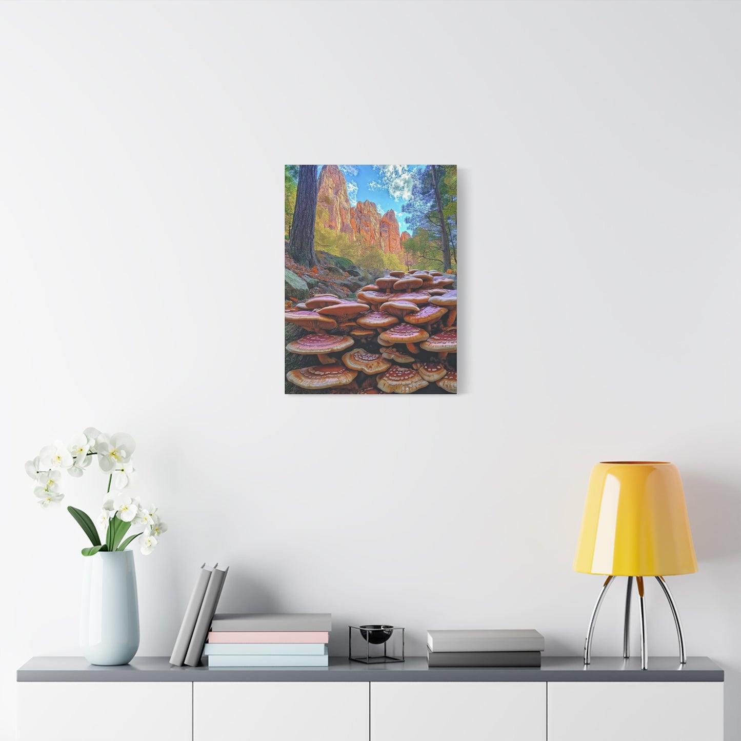 Canvas Print - Forest Mushrooms in the Rockies Two