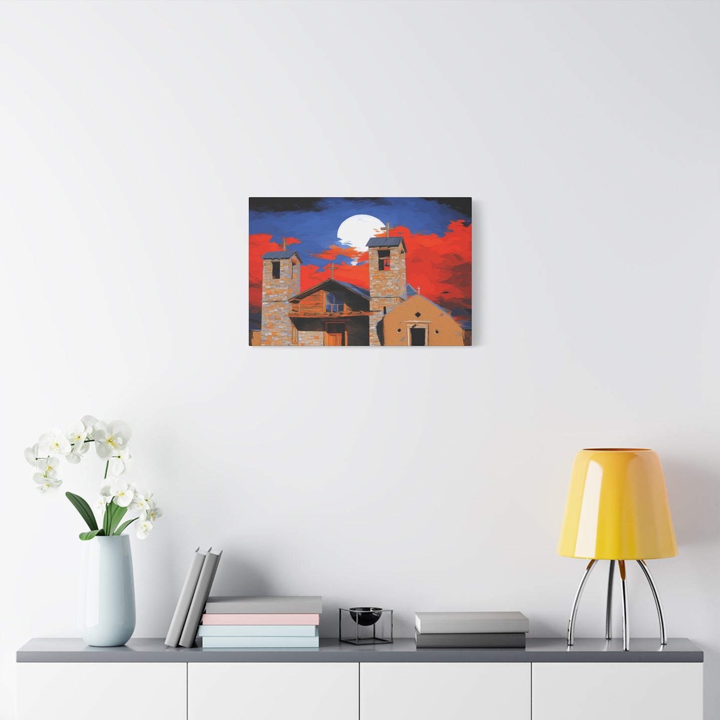 Canvas Print Church of Bold Color 1