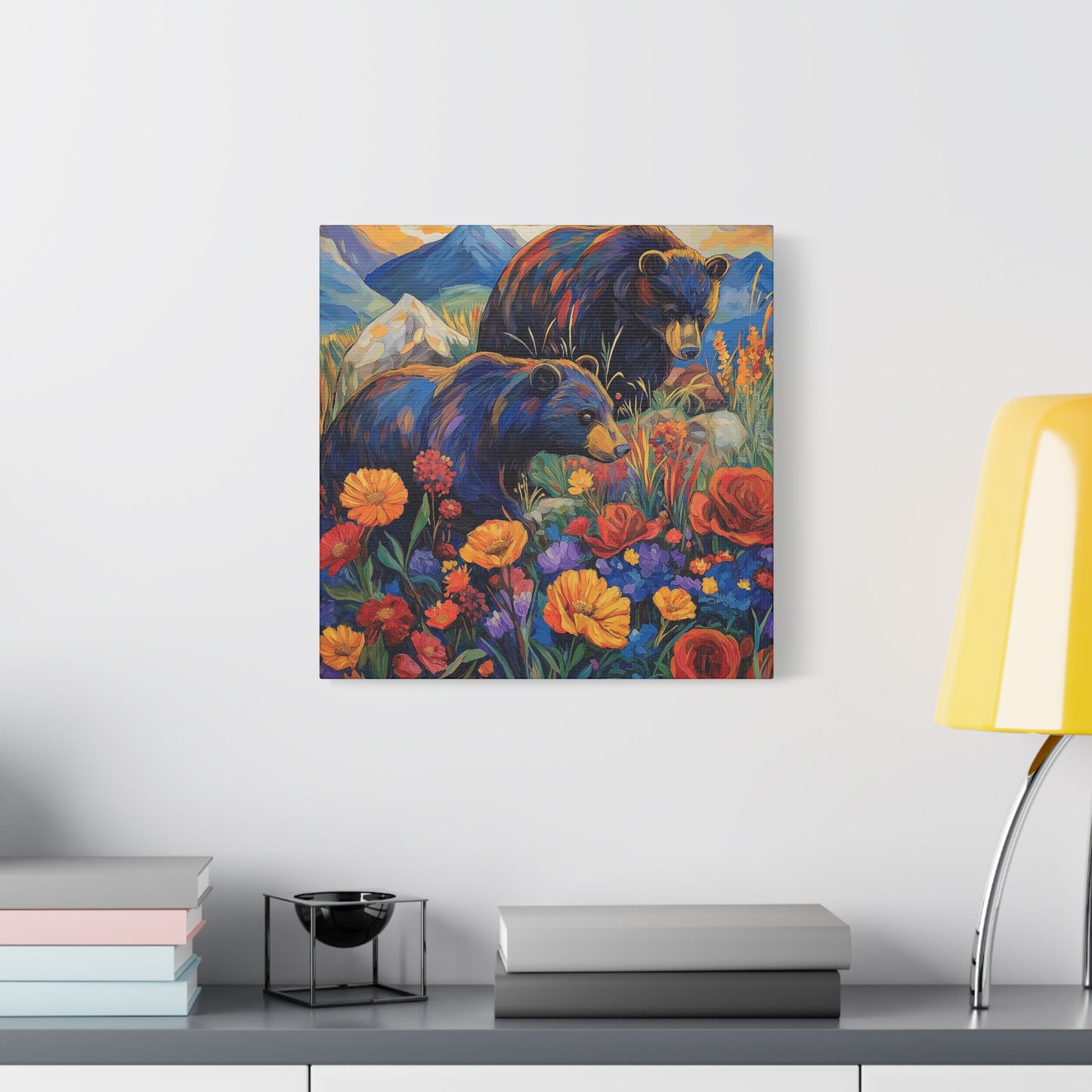 Bear and Flowers, Small Size Option