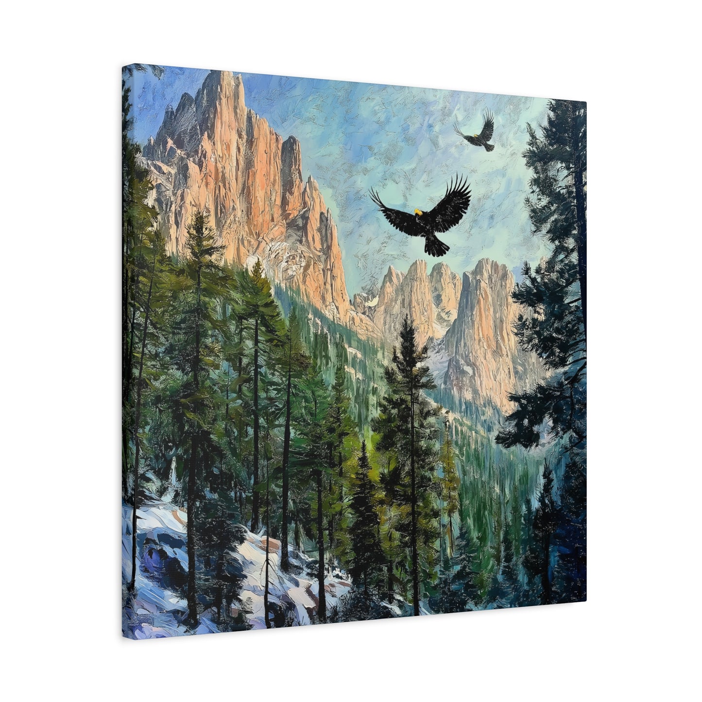 Rocky Mountain Winter Landscape