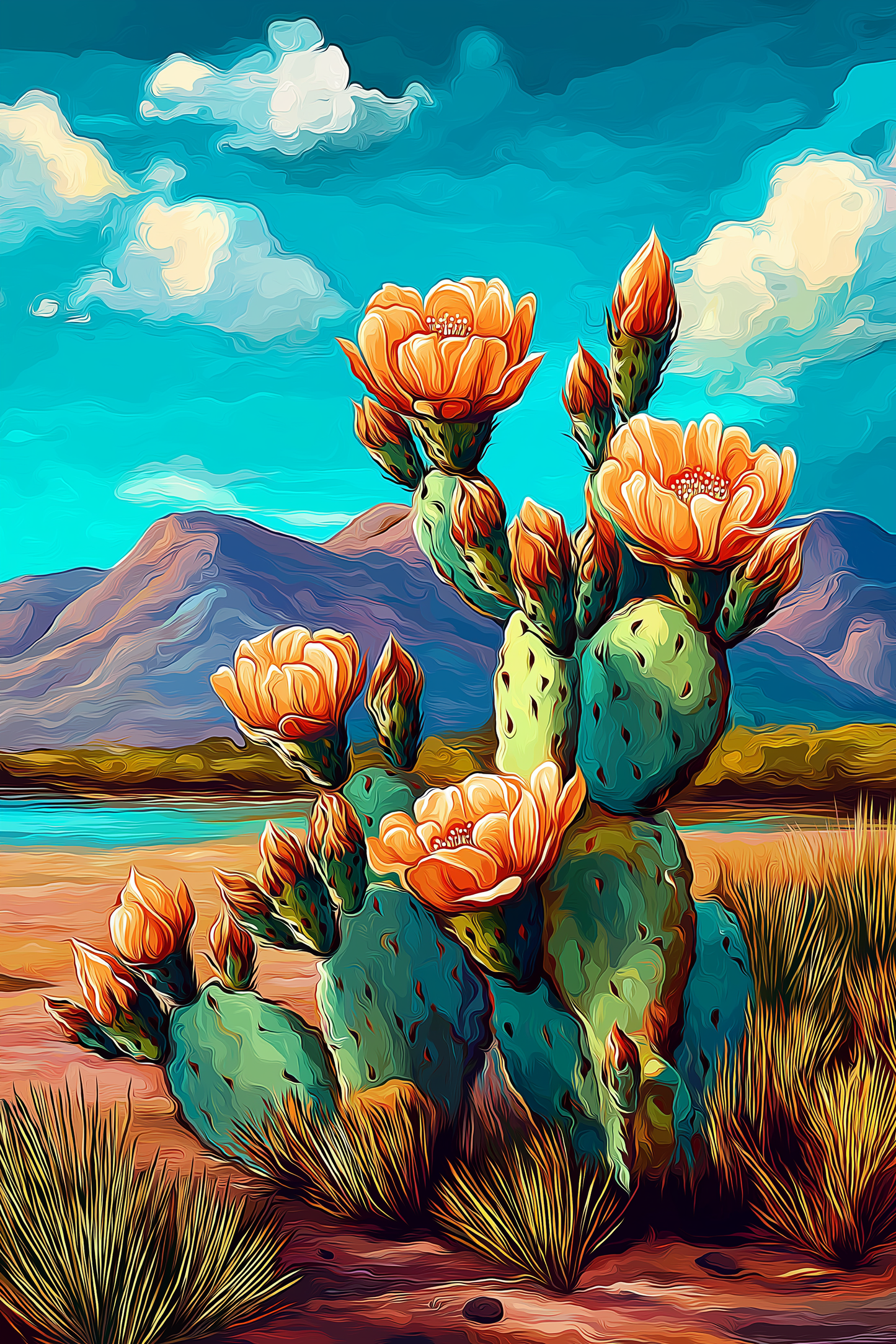 Prickly Pear Cactus Bloom